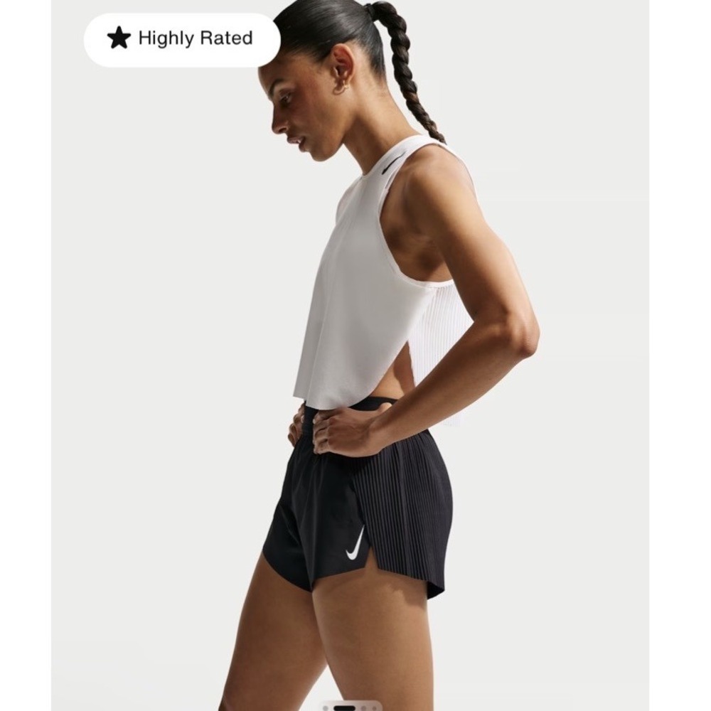 Nike AeroSwift DriFIT ADV Mid-Rise 3" Brief Lined Running Shorts Women's Small